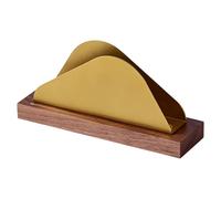 yeeplant Freestanding Vertical Tissue Holder, Solid Wood Walnut Base, Stainless Steel Golden Finish, Napkin Dispenser For Bar, Ktv, Countertop, 7.9 X 2.2 X 3.7 In