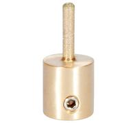 yeeplant Glass Grinding Grinder Bit 140-170 Grit 0.12 In / 3.1 Mm Head, Copper Grinding Wheel, Compatible With Multiple Materials