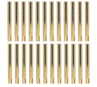 yeeplant Golden Refillable Nail Oil Pen, 24 Pcs 3Ml Empty Twist Pens with Brush, Aluminum Cosmetic Sample Bottles for Eyelash and Lip Gloss, Nail Polish