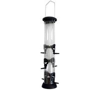 yeeplant Hanging Bird Feeder Set: 2 Tube Feeders, 3-Port Design, Yard