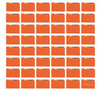 yeeplant Index Card Dividers 100 Pcs Set, 5 x 3 in, Multi-Color PP Plastic with Waterproof Writable Tabs, Includes Alphabet and Number Stickers for Office, Study, Recipe Organization