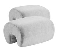 yeeplant Office Chair Armrest Pads, 2 Pcs Memory Foam Elbow Support, Gray, Non-Slip Bottom, Ergonomic 7.9 X 5.7 X 3.9 in Heightening Arm Rests