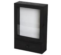 yeeplant Pet Memorial Shadow Box, 13.8 In / 35 Cm Wooden Keepsake Box With Drawer, Dog Cat Remembrance Picture Frame, Acrylic Window Sympathy Present