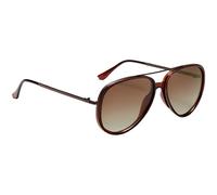 yeeplant Polarized Sunglasses for Men and Women, Brown Gradient Lens, Oversized Retro Large Frame, Lightweight Metal Frame, Sun Protection, Fashion Sun Glasses for Driving