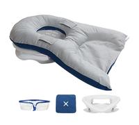 yeeplant Prone Pillow for Eye Surgery Recovery, Face Down Pillow with Dual-Sided Fabric, Adjustable Height, Includes Protective Glasses, Headrest for Retinal Detachment Patients, 50 cm