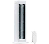 yeeplant Quiet Oscillating Tower Fan with Remote Control, 12.8 in Bladeless with USB Recharge, Wall Mount for Home, Office, Bedroom, White, 3000Mah Battery