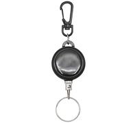 yeeplant Retractable Lanyard For Keys, Id Card, Heavy Duty Steel Wire Rope Key Chain, Anti-Lost Quick-Release Split Loop, 24 In / 60 Cm Extension Cord, Gear Tethers With Snap Hook