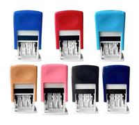 yeeplant Self Inking Date Stamp, English French Rolling Stamp with Adjustable Year Month Date, 0.14 in (3.5 Mm) Font Height, for Office, Finance, Accounting, Scrapbooking
