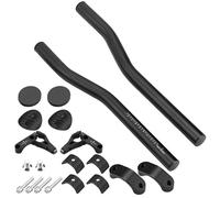 yeeplant Tt Handlebar, Aluminum Alloy Handlebar With Clip On Aero, Sponge Pads For Road, Mountain, Triathlon, Adjustable Length & Angle