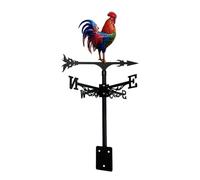 yeeplant Weather Vane, Rooster With Arrowhead, Metal Outdoor, Easy To Install, Indicates Wind Direction, Farmhouse Weathervane For Garden, Patio, Rooftop