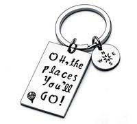 YEEQIN Graduation Gift Oh The Places You Will Go Keychain Inspirational Gifts For Graduates (Keychain)
