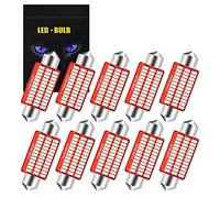 YEERON 578 211-2 LED Bulb Super Bright 36SMD 3014 Chips 41mm 42mm CANBUS Festoon 212-2, 2112, 2122, 214-2, 6411, 560, 569 LED Interior Dome Map Trunk Step Courtesy Lights.Green.(10-Pack)