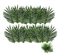Yeesabella 20 Pcs Fake Artificial Monstera Leaves for Safari Decorations Tropical Party Supplies,Jungle Beach Luau Theme Party Decorations
