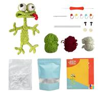 Yeesabella Beginners Crochet Kit with Crochet Yarn,Amigurumi Beginners Crochet Starter Kit for Beginners Adults Crafts