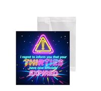 Yeesabella Funny Happy 40th Birthday Cards for Men Women,Your Thirties Have Expired Birthday Card for Him Her,145mm Banter Joke Humour Bday Greeting Cards Gift for Friend Cousin Work Colleague