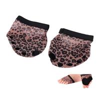 Yeesabella Leopard Print Foot Thongs for Dance, Comfortable Toe Thongs for Dancing Shoes, Ballet Shoes for Women, Modern Dance Belly Dance Beige,Dance Foot Thongs for Ballet