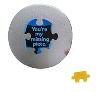 Yeesabella Perfect 'You're my missing piece' Gift, Cute Minitature Plastic Piece presented in Small Tin