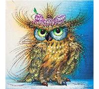 YEESAM ART 5D Diamond Painting Kits, Owl Animal DIY Diamond Art Mosaic Cross Stitch Kit