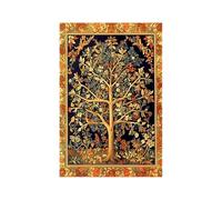 YEESAM ART Pre Printed Cross Stitch Kits for Adults & Beginners Tree of Life by William Morris, 11ct DIY Stamped Cross-Stitch Embroidery Sets Needlework 28x38cm Wall Art Home Decor