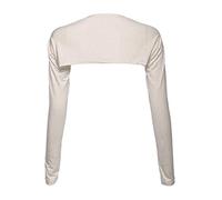 YEESAM Bolero Shrugs for Women Long Sleeve Arm Sleeves Hijab Accessories One Size, Beige, One Size