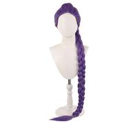 YEESHEDO Demon Hunters Costume Rumi Cosplay Wig Anime Zoey Mira Wigs Long Straight Hair Accessory for Women (Purple - Rumi, Long Braided)