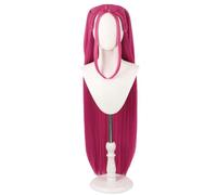 YEESHEDO Demon Hunters Costume Rumi Wig Rumi Cosplay Wig Anime Zoey Mira Wigs Long Straight Hair Accessory for Women (Pink, Long, Straight)