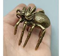 yeesoong Japanese Garden Ornaments Brass Ornaments Spider Ghost Spider Toy Zen Garden Artware Feng Shui Ornaments Spiders Spider Toy Tarantula Jumping Spider, yi0044