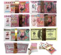 Yeessdwer 580Pcs Chinese Hell Money Hell Bank Notes Ancestor Money Tomb-Sweeping Day Funeral Joss Paper Money Worshiping Ancestor Come Into A Good Fortune