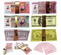 Yeessdwer 620pcs Chinese Hell Money Hell Bank Notes Ancestor Money Tomb-Sweeping Day Funeral Joss Paper Money Worshiping Ancestor Come Into A Good Fortune