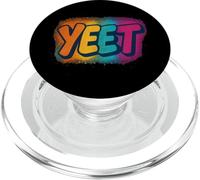 YEET Graffiti Bubble Letters - Bright Overspray Style PopSockets PopGrip for MagSafe