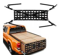Yeetonekore Tailgate Net with Adjustable Buckle Straps,60"x18" Tailgate Cargo Net for Truck Bed, Perfect for Jeep, Pickup, Truck, Chevrolet, Ford (Black)
