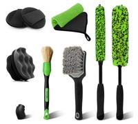 YeewayVeh 8PCS Wheel & Tire Brush Kit, 2-Size 360° Bendable Rim Brush