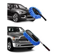YeewayVeh Car Duster Kit, 2 PACK Car Dust Brush Set with Microfiber Pollen Dusters Scratch Free, Extendable Car Duster Brush & Dash Duster for Car Exterior Interior Cleaning Tools