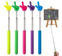 YeeXiang Pointer Finger Stick, 5 PCS Hand Pointer Stick Retractable Teacher Pointer Stick for School Classroom Office Presentations Reading