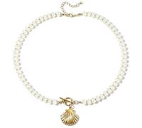 Yeeyeow Colorful Trendy Beaded Fish Necklace for Women,Cute Chunky Dopamine Fashion Boho Summer Beach Accessories Gifts(Style9), Zinc, No Gemstone