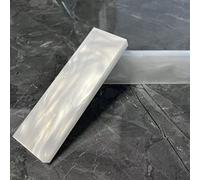 YEEYOUNG White Pearl Resin Acrylic Epoxy Resin Material Scales Blanks For Knife Handle Pistol Grips Shell Plate High Gloss Resin Blank Slabs DIY Tool - 2/Pack