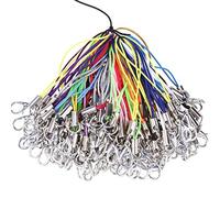 YEFAF DIY Mobile Phone Pendants, 100 Pieces Lobster Clasp Mobile Phone Lanyard for DIY Key Chains DIY Jewellery Accessories for Crafts (Multi-Colour)