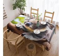 yefan A little koala Tablecloth, suitable for kitchens and dining rooms, 137 inches x 183 cm, seats 4-6 people.