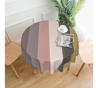yefan A Warm And Rustic Colour Scheme Round Tablecloth, 60 Inches (About 152.4 Cm),& Indoor And Outdoor Tablecloths For Kitchen Parties.