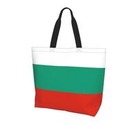 yefan Bulgarian Flag Shoulder bag, casual tote bag, unisex, suitable for daily commuting, shopping, and school.