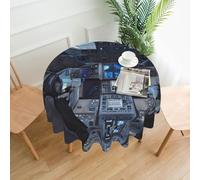 yefan Cabin Of The Future Round Tablecloth, 60 Inches (About 152.4 Cm),& Indoor And Outdoor Tablecloths For Kitchen Parties.
