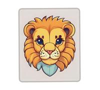 yefan Cartoon Cute Little Lionmouse Pad, Computer Mouse Pad With Non-Slip Rubber Base For Office,& Gaming, Learning, 7.9 X 9.5 In.