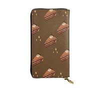 yefan Chocolate Squares Cake Wallet, with Zipper, Large Capacity, can Hold 12 Cards.