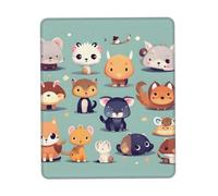 yefan Cute Little Animalsmouse Pad, Computer Mouse Pad With Non-Slip Rubber Base For Office,& Gaming, Learning, 8.3 X 10.3 In.