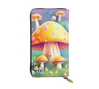 yefan Fantasy Dream Mushroom Wallet, with Zipper, Large Capacity, can Hold 12 Cards.