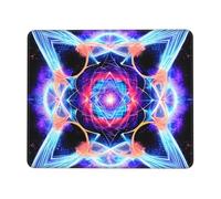 yefan Four Dimensional Space Square Mouse Pad With Stitched Edges And Non-Slip Rubber Base For Office Laptops, &10 X 12 Inch.