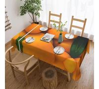yefan Fresh Mangoes Rectangular Tablecloth, 183x137cm, Washable Polyester Tablecloth For Dining Tables, Parties, Buffets.