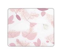 yefan Hand-Painted Floral Line Pattern Square Mouse Pad With Stitched Edges And Non-Slip Rubber Base For Office Laptops, &10 X 12 Inch.