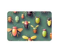 yefan Insect Atlas Doormat, Washable Entryway Doormat, 23.6 X 15.7 Inches,& Suitable For Both Indoor And Outdoor Use.