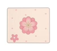 yefan Little pink cherry blossoms 8.3 x 10.3 in Mouse pad, non-slip rubber base with stitched edges, suitable for laptops.